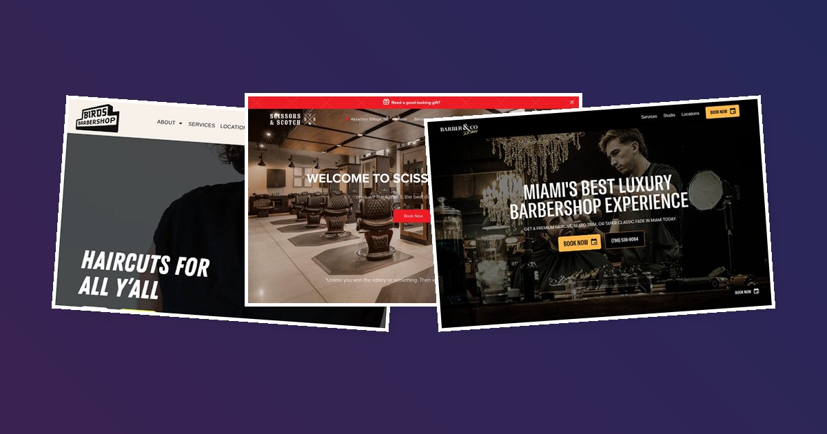 Barbershop Websites: 20 Design Examples (2026)