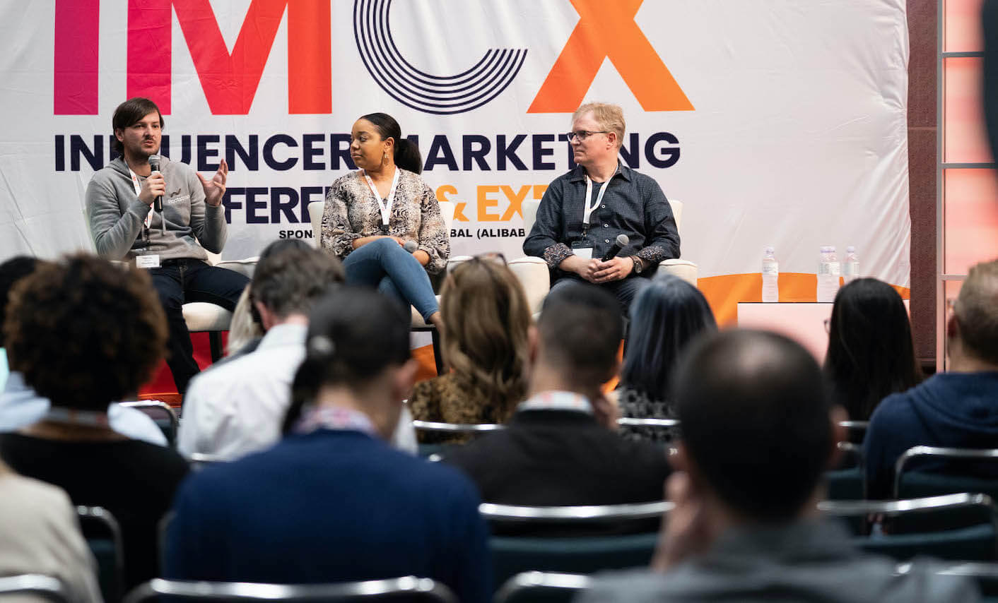 Patrick Ward speaking at a technology conference