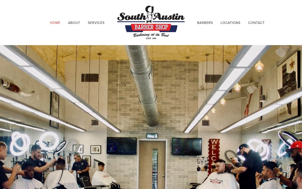 South Austin Barber Shop services section