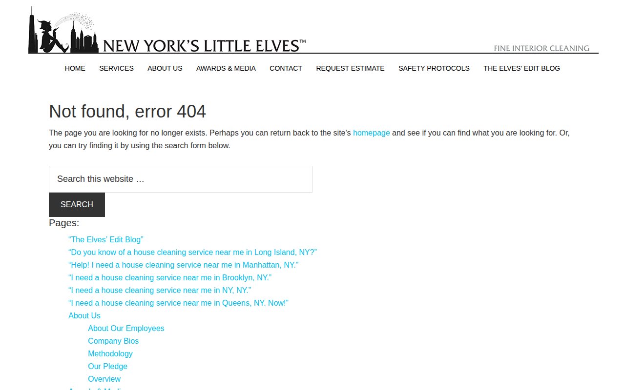 New York's Little Elves testimonials page with endorsements from interior designers and construction firms