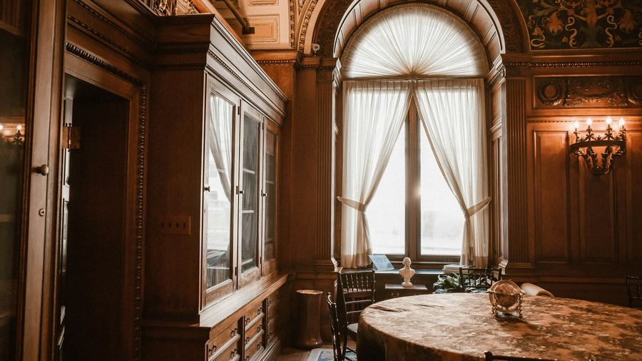 Panelled Executive Suite — 4K office Zoom background