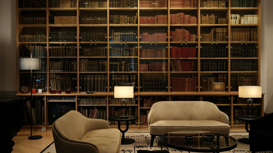 Traditional Reading Room — 4K office Zoom background
